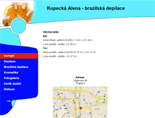Tablet Screenshot of brazilska-depilace-praha.cz